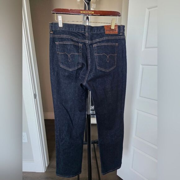 Ralph Lauren Dark Wash Nolita Straight Jeans Size 10 Petite - Picture 7 of 7